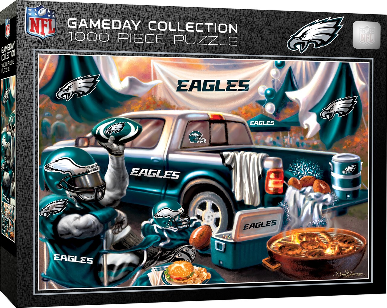 Masterpieces 1000 Piece Jigsaw Puzzle for Adults - NFL Philadelphia Eagles Gameday - 19.25"x26.75"
